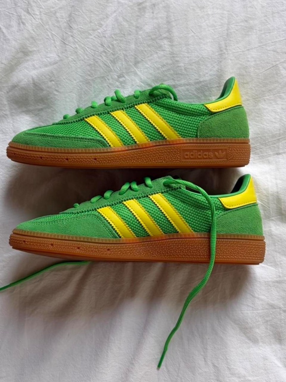 Adidas Handball Spezial Green & Yellow Women's 6